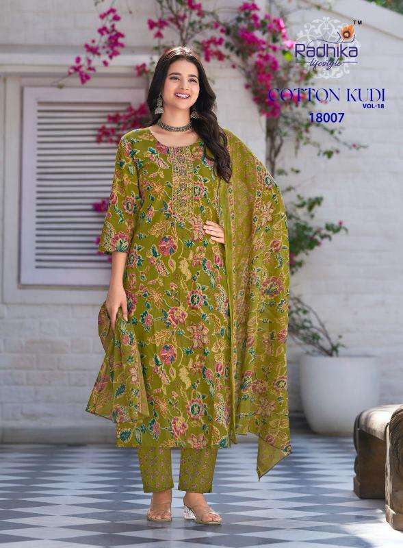 Radhika Lifestyle Cotton Kudi Vol 18 Online shopping for traditional Kurti