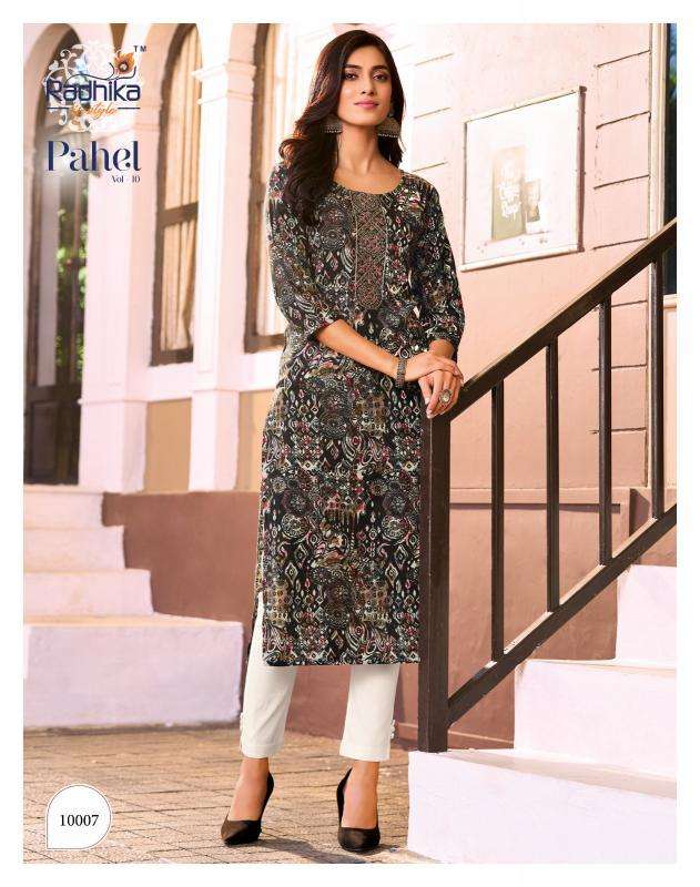 Radhika Lifestyle Pahel Vol-10 Designer kurtis wholesale in Delhi