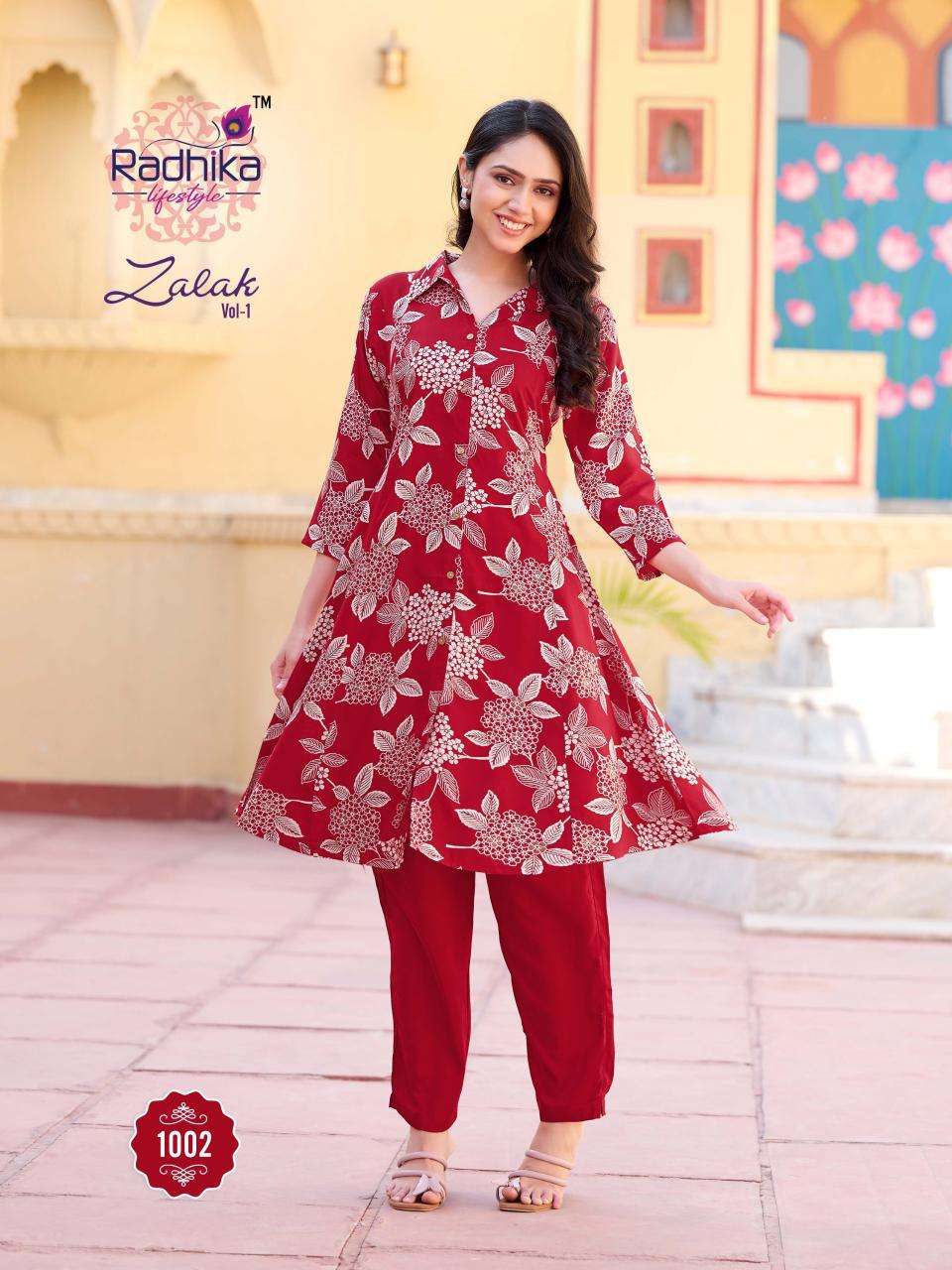 Radhika Lifestyle Zalak Vol 1 cord set Designer Kurtis in Mumbai