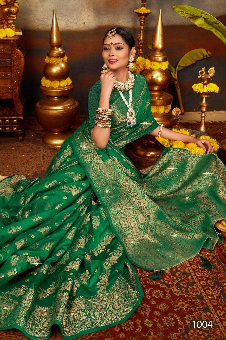 Saroj Kanchan Doal Swarovski vol.2 Saree wholesale suppliers in Bangalore