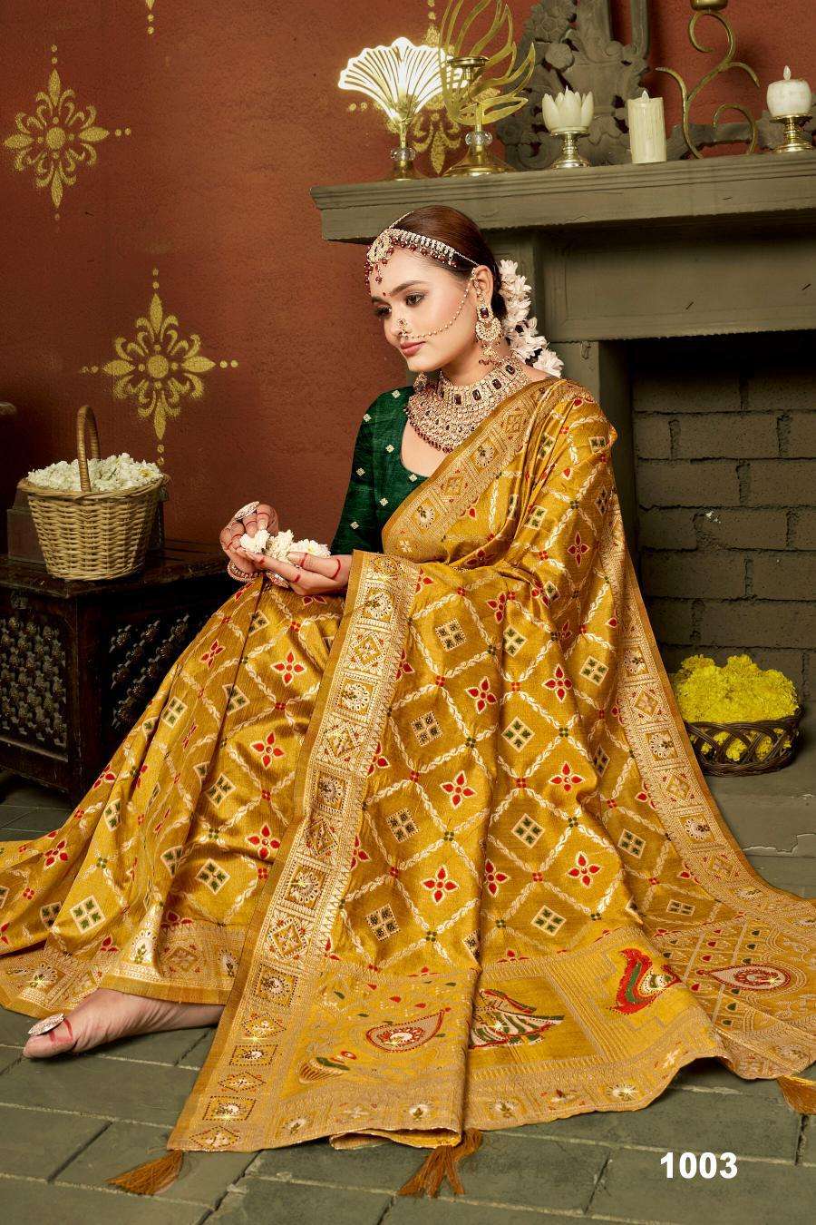 Saroj Prarambh silk swaroski vol.4 Wholesale saree market in Bangalore