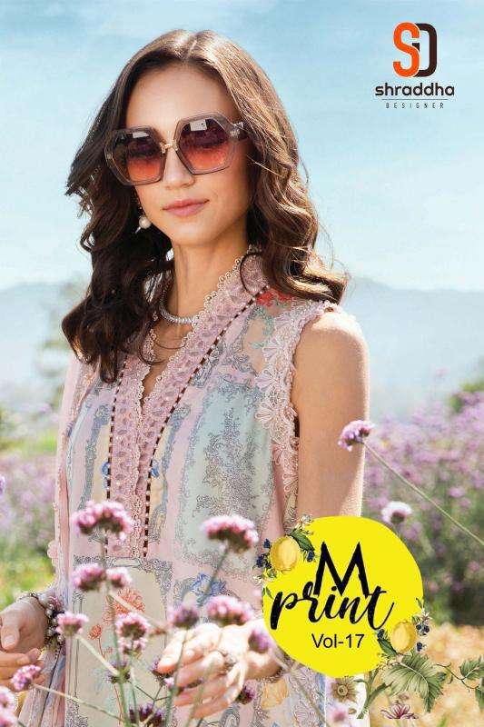 Shraddha M Print Vol 17 Cotton Dupatta wholesale salwar kameez market in kolkata