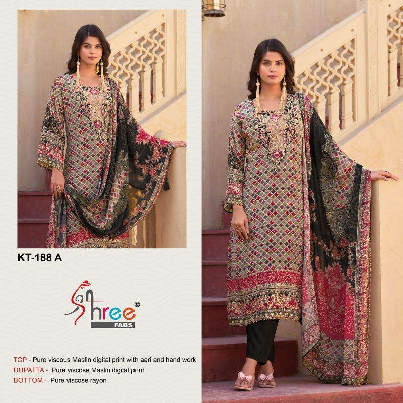 Shree Fabs KT 188 Designer salwar suits in Ahmedabad