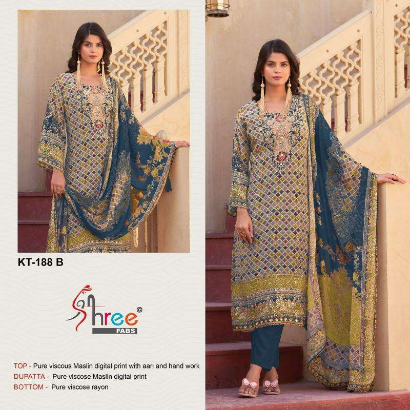Shree Fabs KT 188 Designer salwar suits in Ahmedabad