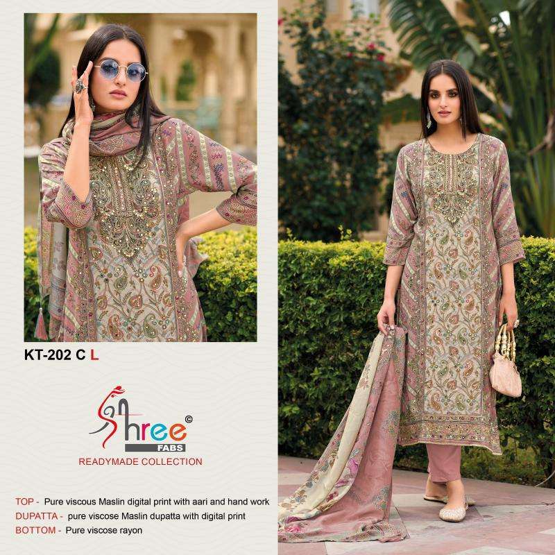 Shree Fabs KT 202 Pakistani embroidered suits in Ahmedabad