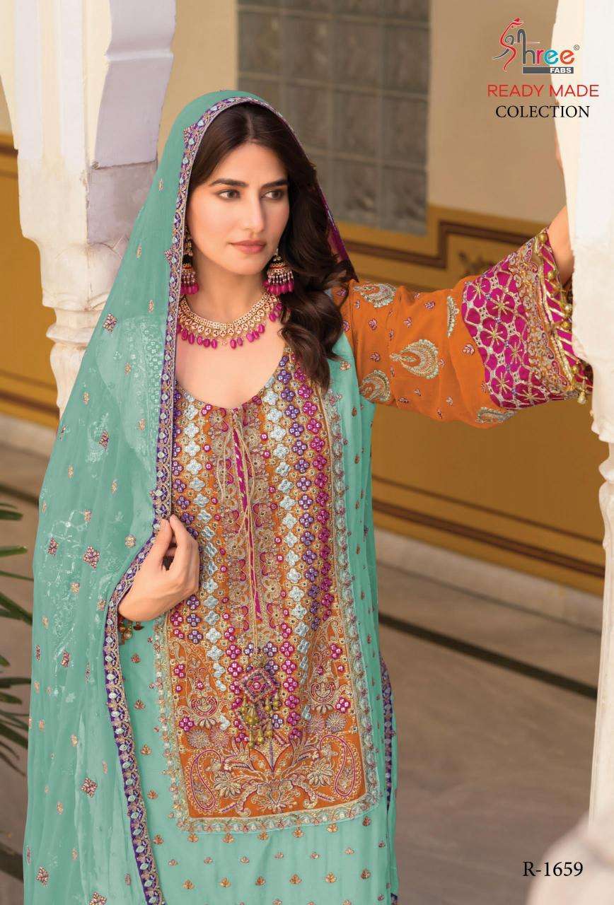 Shree Fabs R 1659 Wholesale georgette salwar kameez in Mumbai