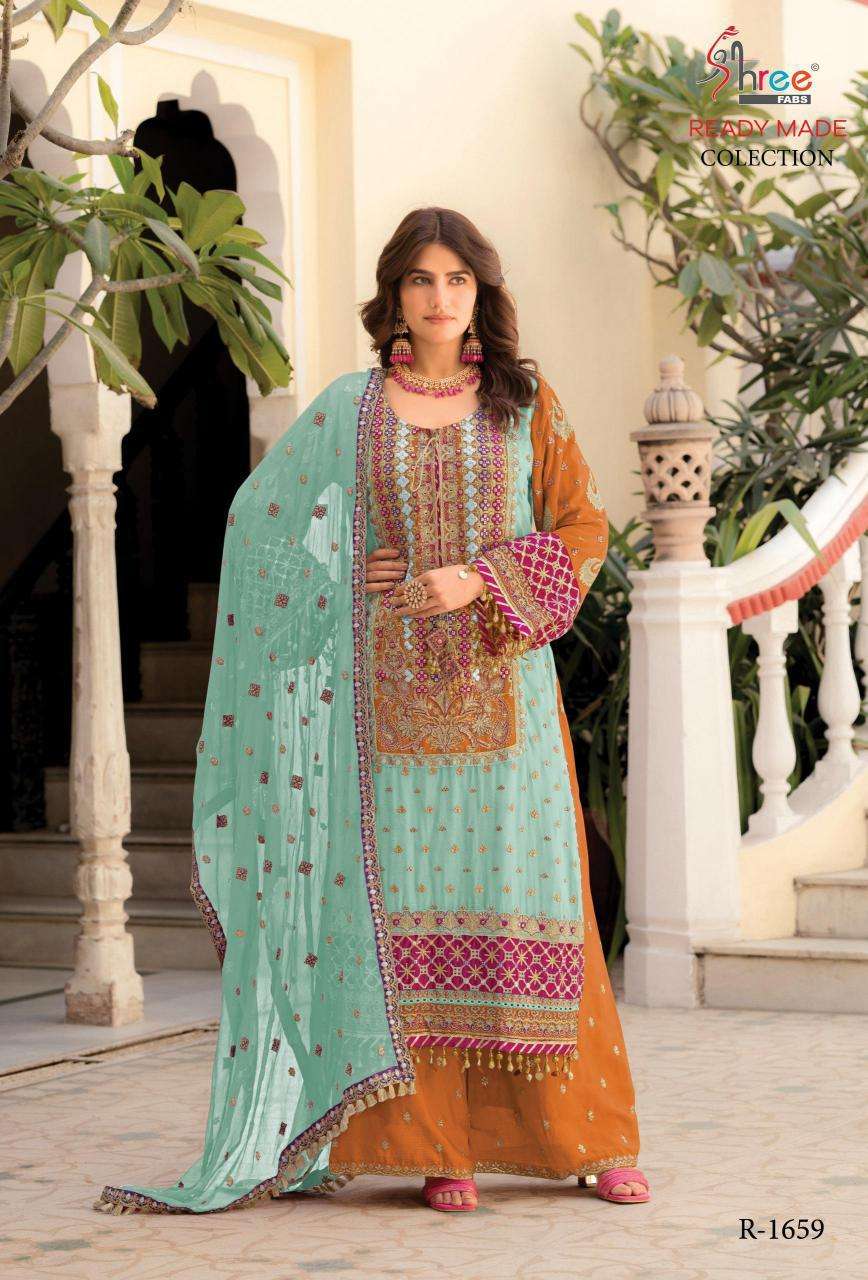 Shree Fabs R 1659 Wholesale georgette salwar kameez in Mumbai
