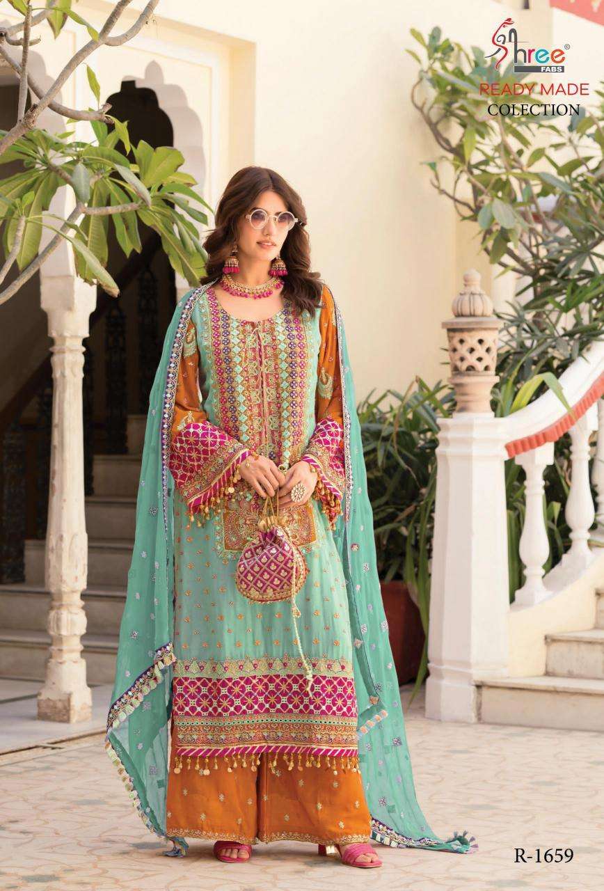 Shree Fabs R 1659 Wholesale georgette salwar kameez in Mumbai