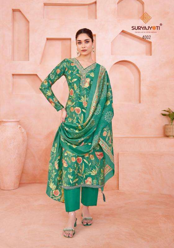 SuryaJyoti Kora Vol-04 Dress Material Wholesale