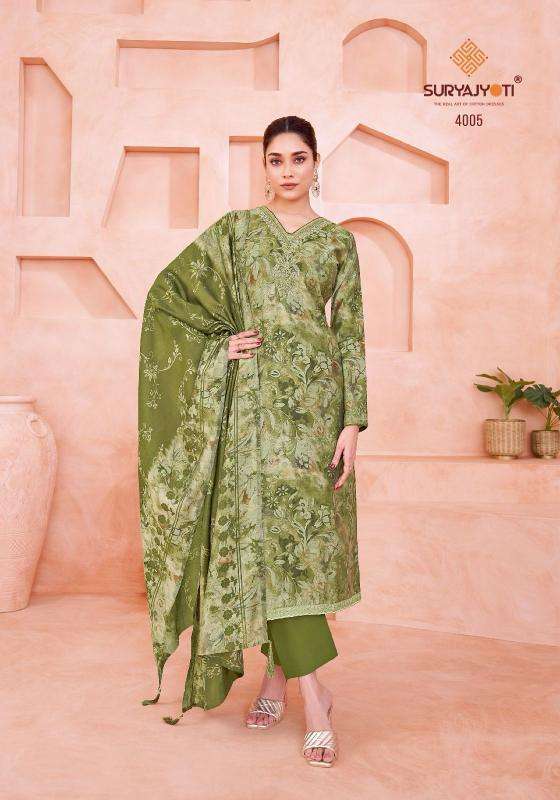SuryaJyoti Kora Vol-04 Dress Material Wholesale