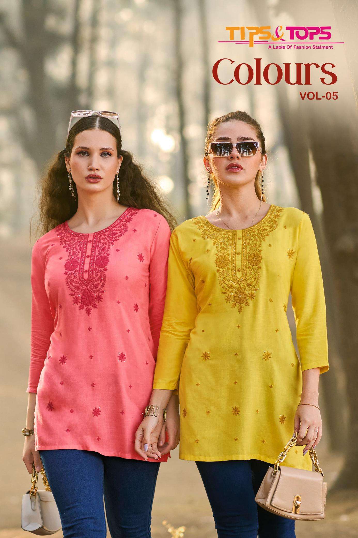 Tips & Tops Colors Vol 05 Latest kurti designs in kolkata