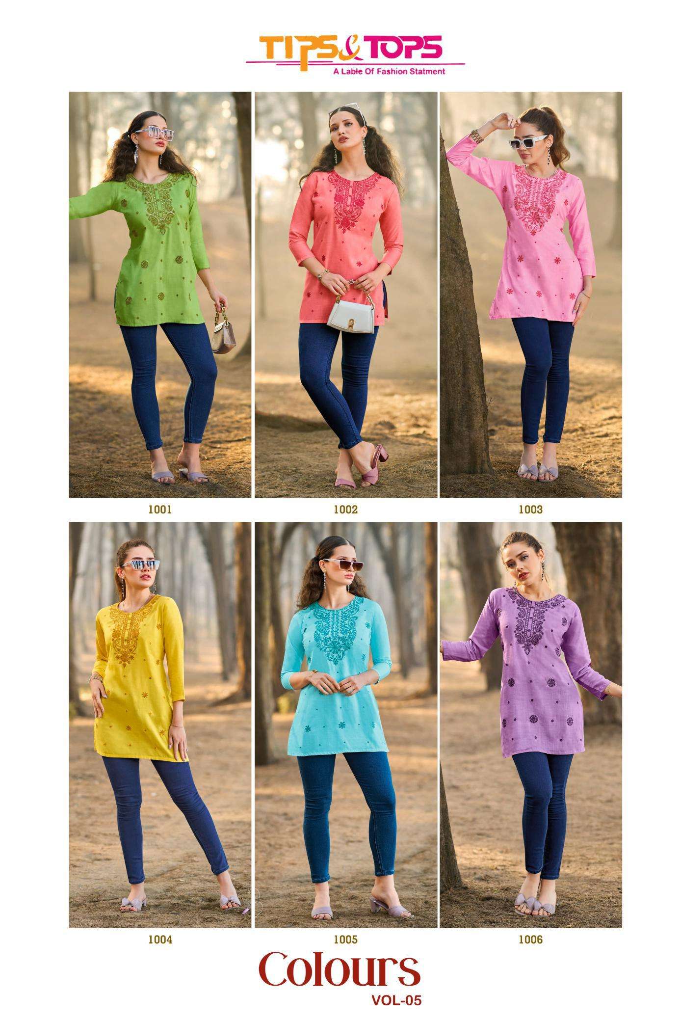 Tips & Tops Colors Vol 05 Latest kurti designs in kolkata