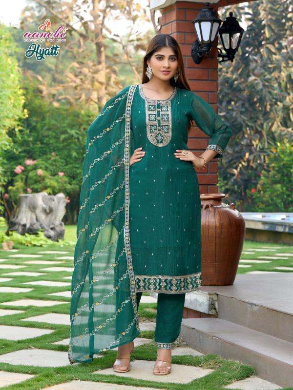 Aanchi hyatt crunchy short kurti manufacturers in surat