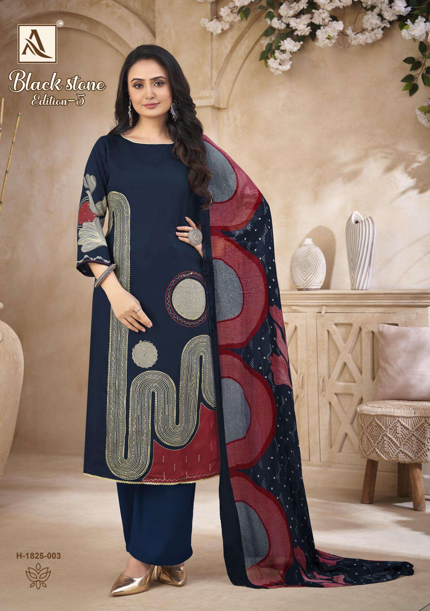 Alok Black Stone Vol 5 Online dress materials wholesale