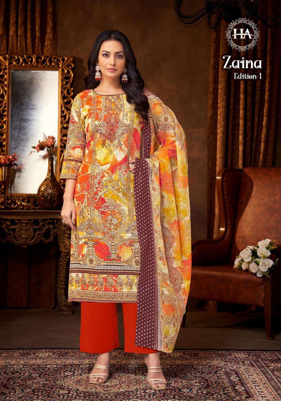 Alok Harshit Zaina wholesale dress materials online
