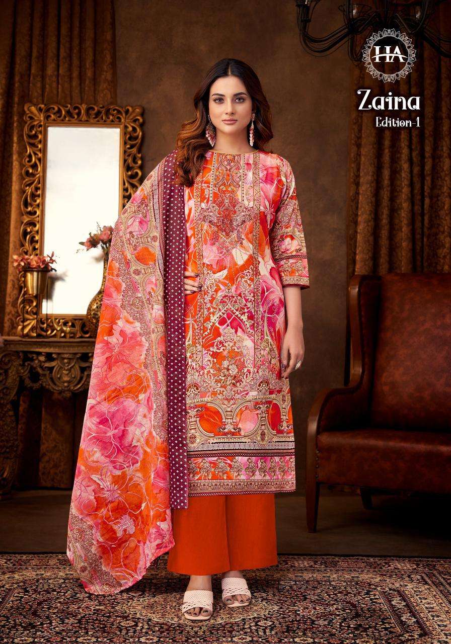 Alok Harshit Zaina wholesale dress materials online