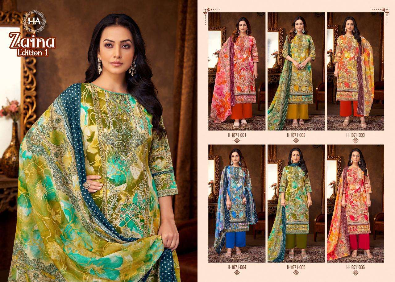 Alok Harshit Zaina wholesale dress materials online