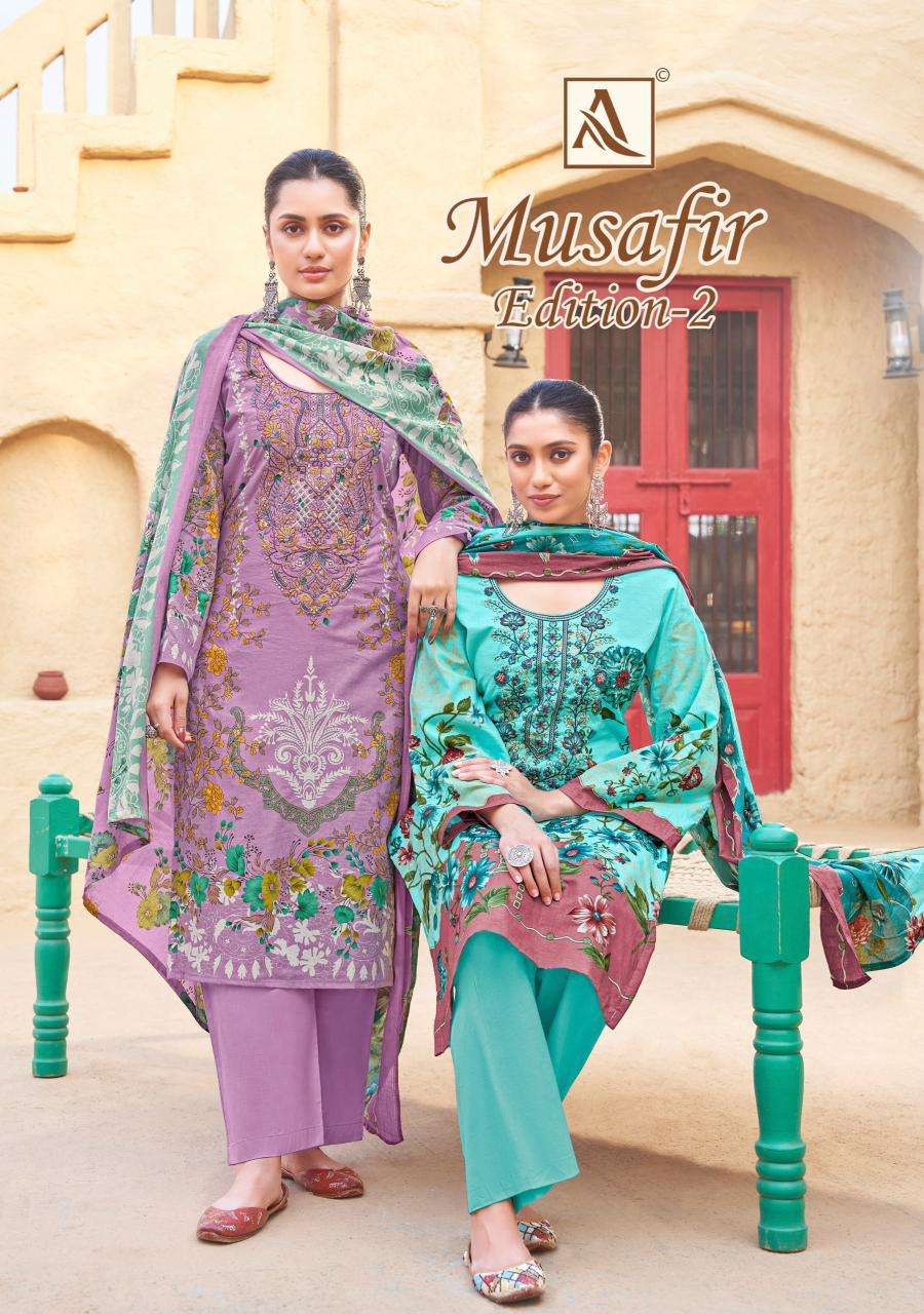 Alok Musafir Vol 2 Designer dress materials in Ahmedabad
