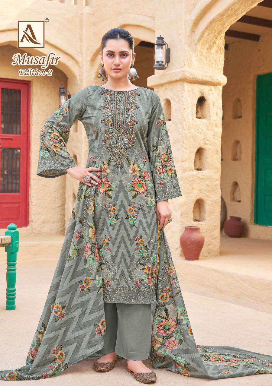 Alok Musafir Vol 2 Designer dress materials in Ahmedabad
