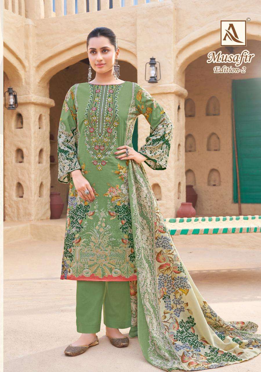 Alok Musafir Vol 2 Designer dress materials in Ahmedabad