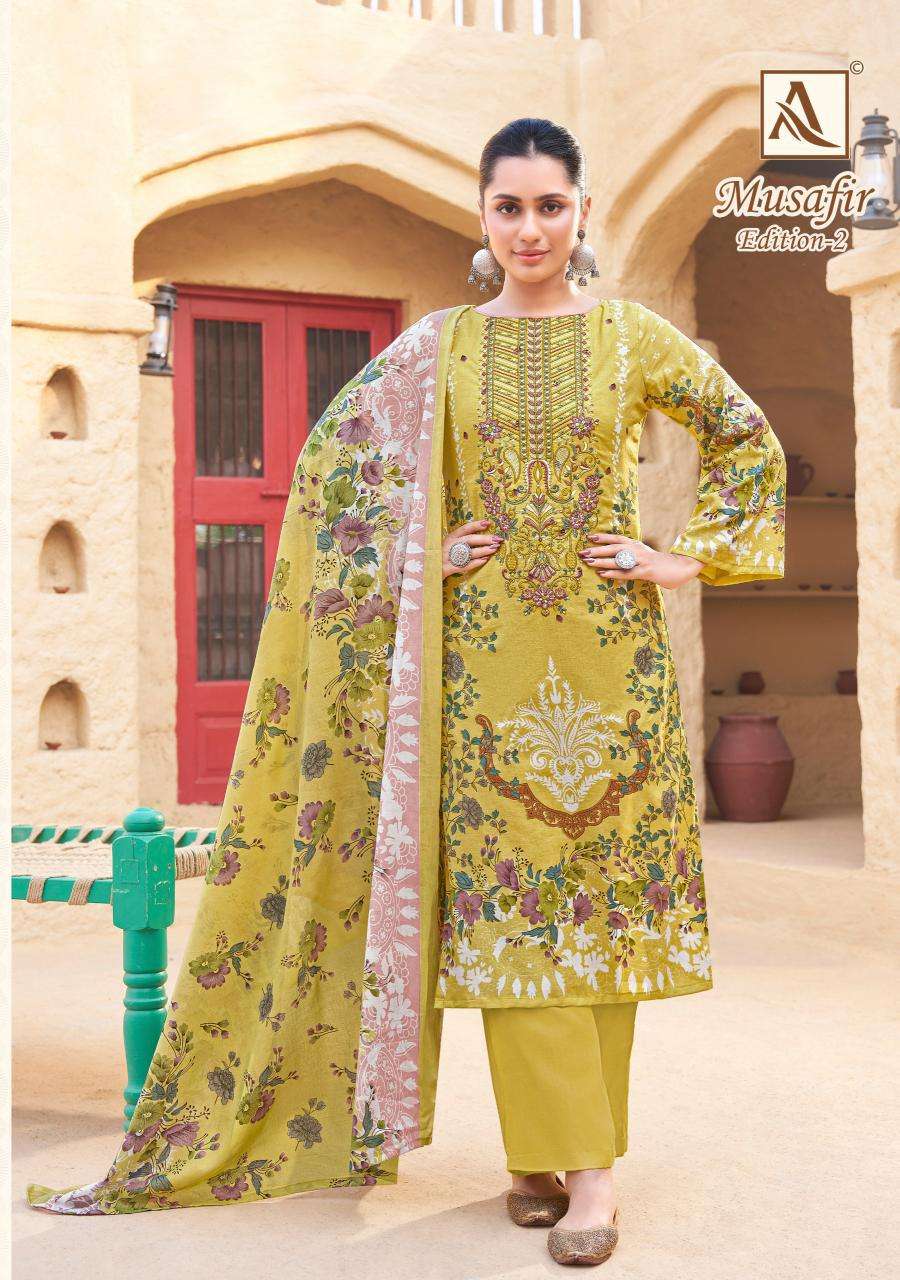 Alok Musafir Vol 2 Designer dress materials in Ahmedabad