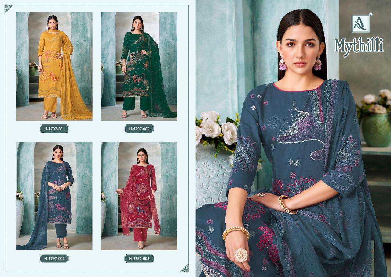 Alok Mythilli Vol 3 Cotton dress material wholesalers in Surat