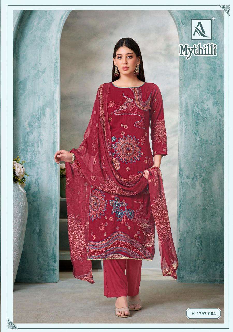 Alok Mythilli Vol 3 Cotton dress material wholesalers in Surat