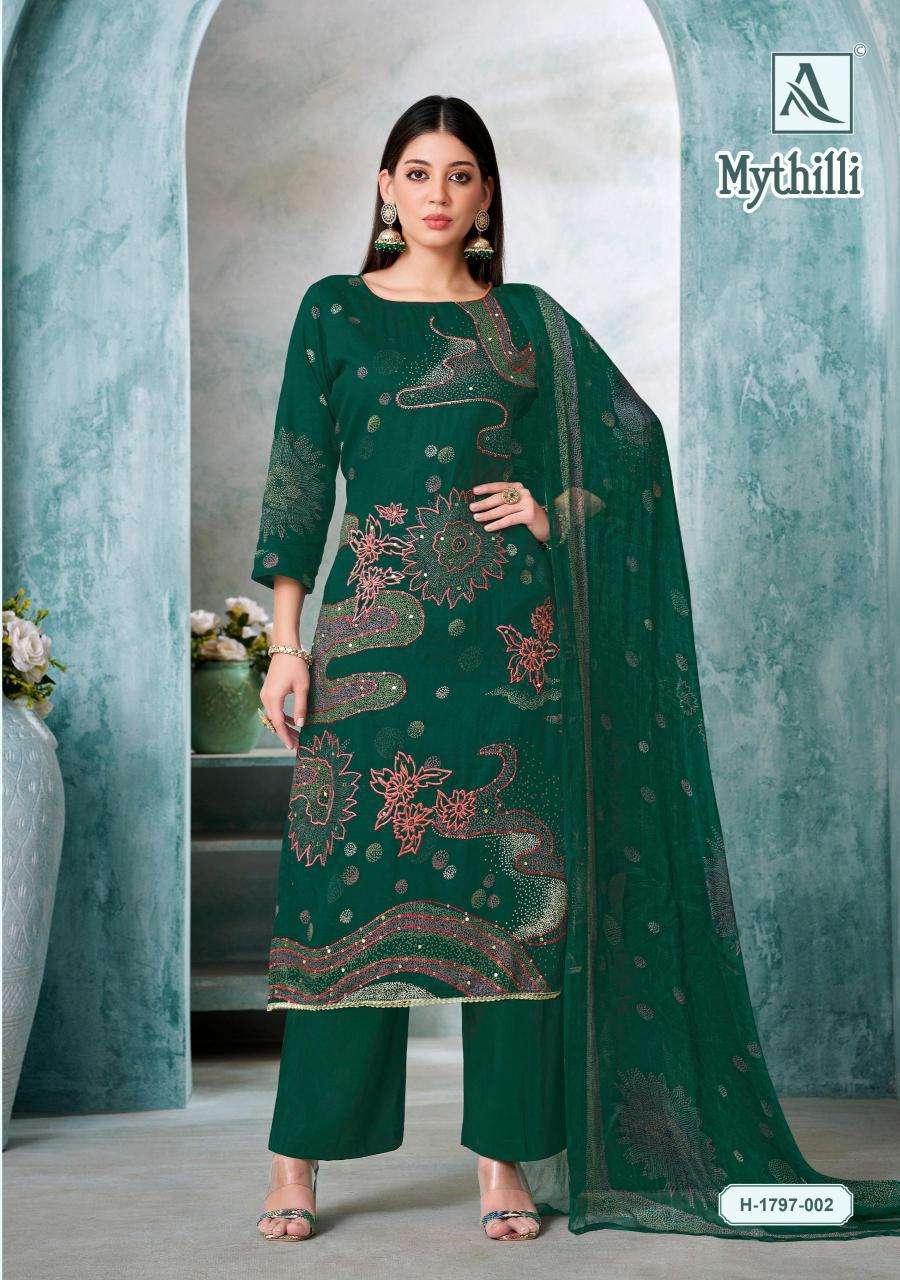 Alok Mythilli Vol 3 Cotton dress material wholesalers in Surat