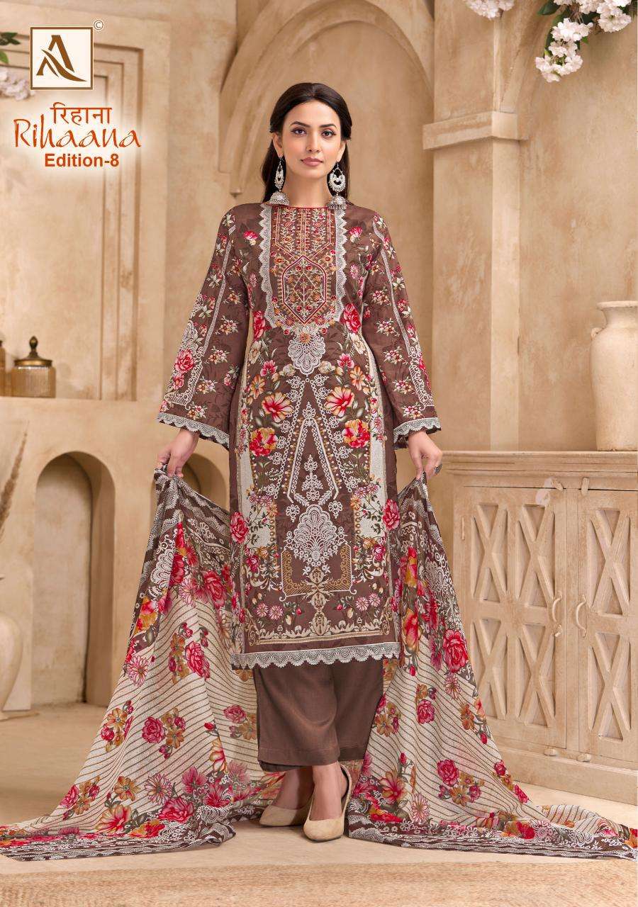 Alok Rihaana Vol 8 Designer dress materials