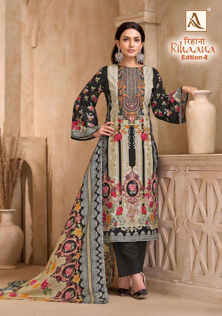 Alok Rihaana Vol 8 Designer dress materials