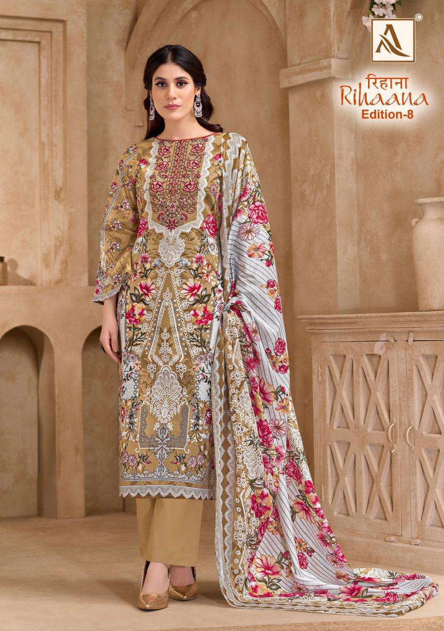 Alok Rihaana Vol 8 Designer dress materials