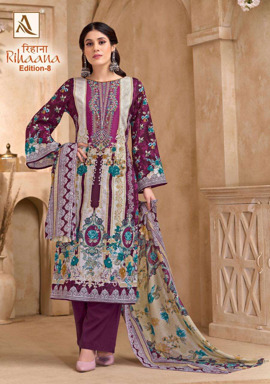 Alok Rihaana Vol 8 Designer dress materials