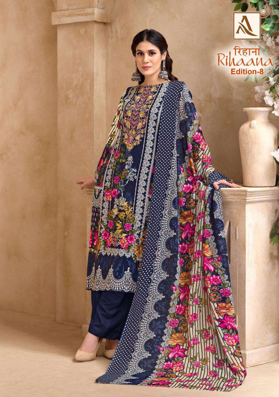 Alok Rihaana Vol 8 Designer dress materials