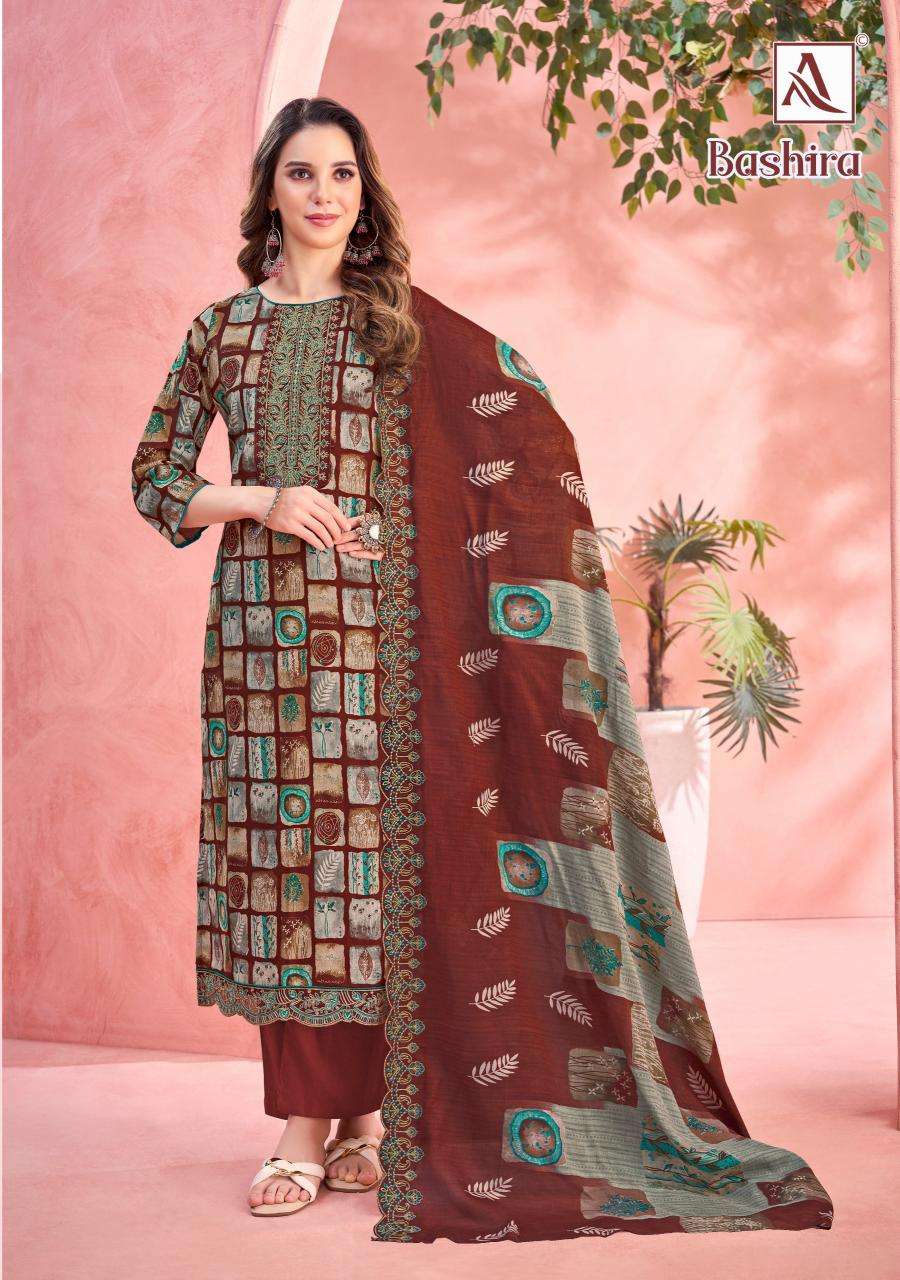 Alok suit bashira dress materials manufacturer in surat gujarat