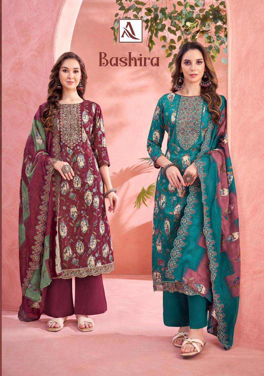 Alok suits bashira cambric Designer dress materials wholesale