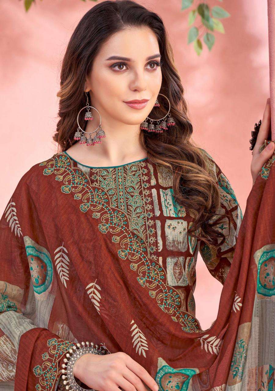 Alok suits bashira cambric Designer dress materials wholesale
