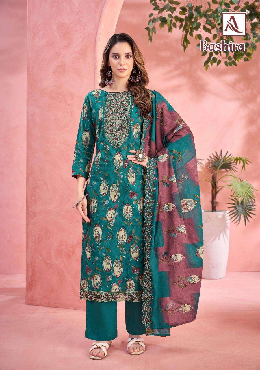 Alok suits bashira cambric Designer dress materials wholesale