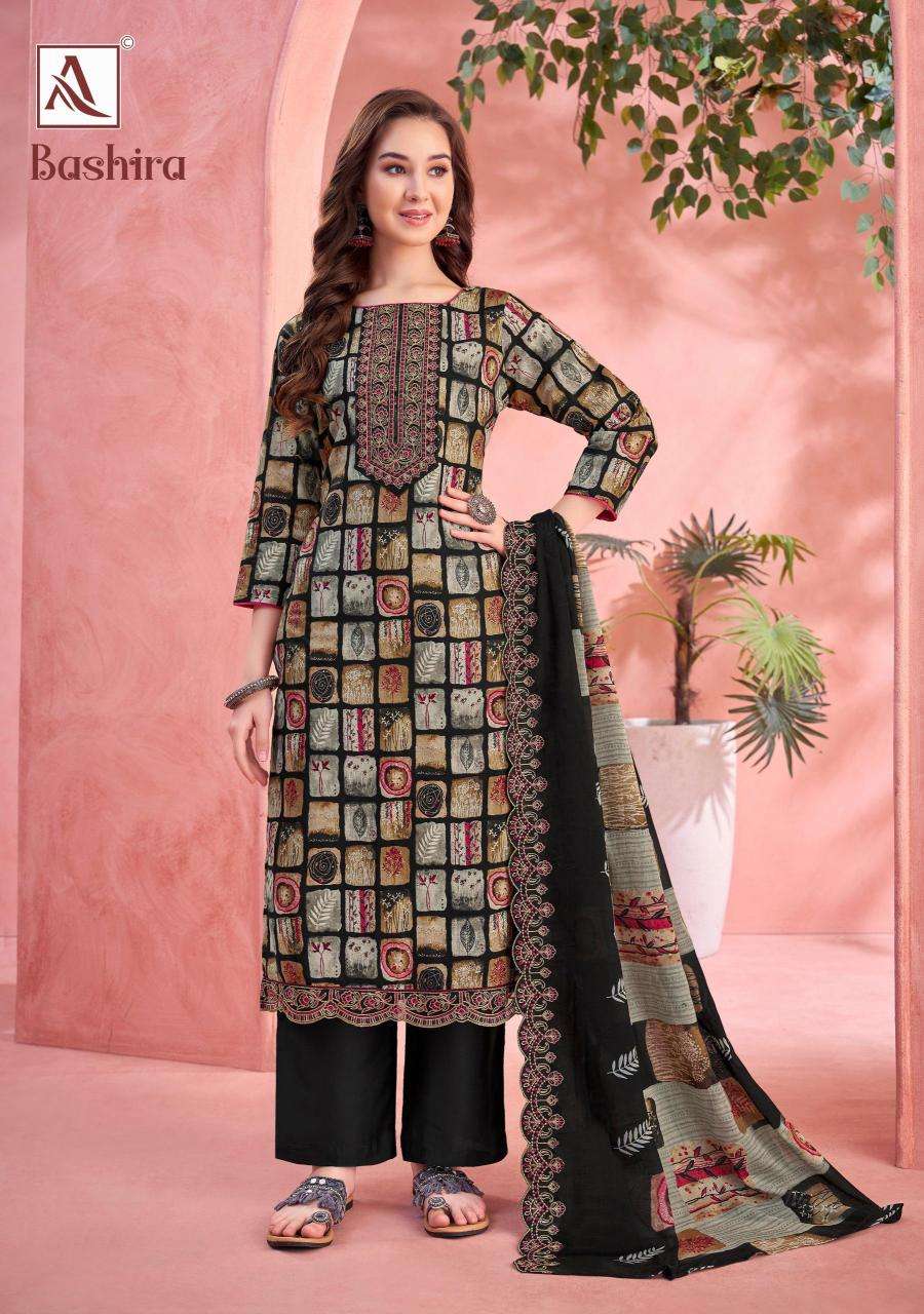 Alok suits bashira cambric Designer dress materials wholesale