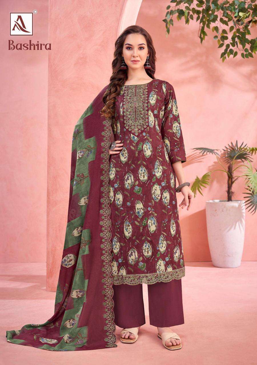 Alok suits bashira cambric Designer dress materials wholesale