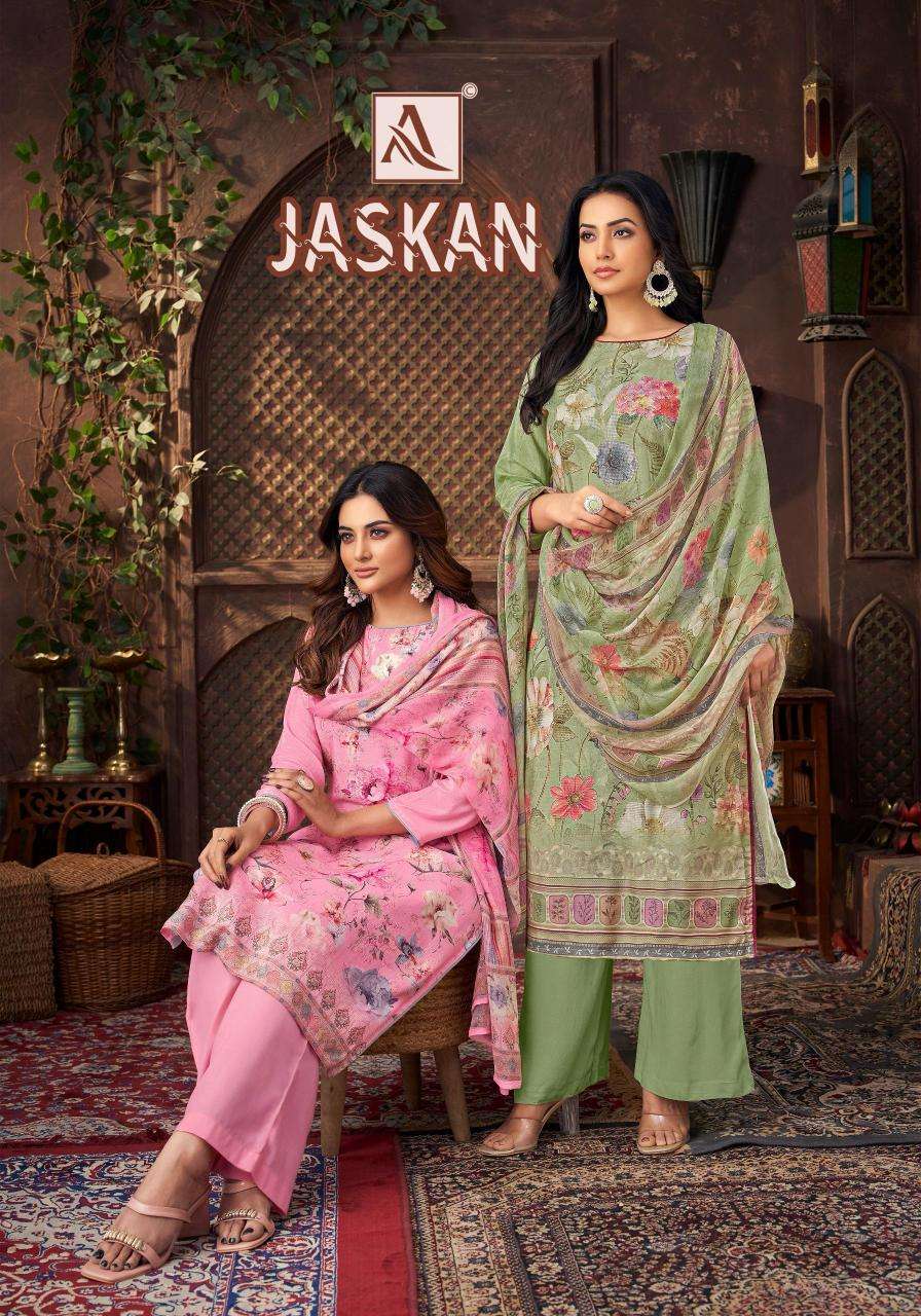 Alok suits jaskan Chanderi dress materials Kolkata