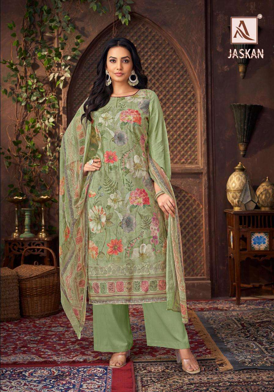 Alok suits jaskan Chanderi dress materials Kolkata