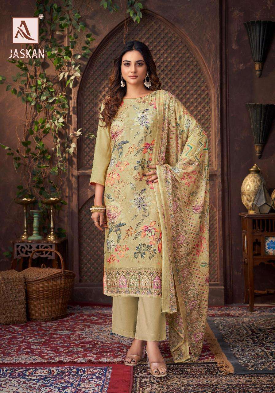 Alok suits jaskan Chanderi dress materials Kolkata