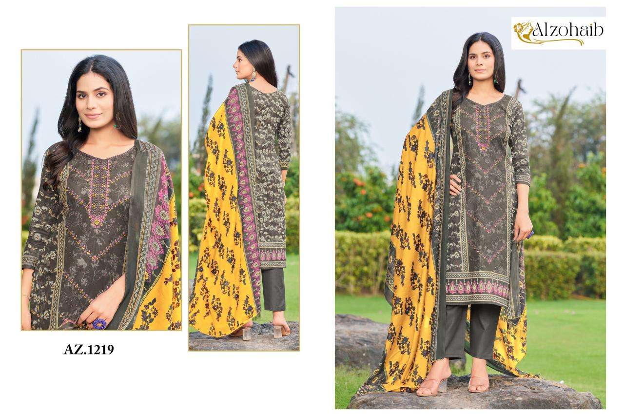 Alzohaib sapphire vol 1 Wholesale dress materials suppliers