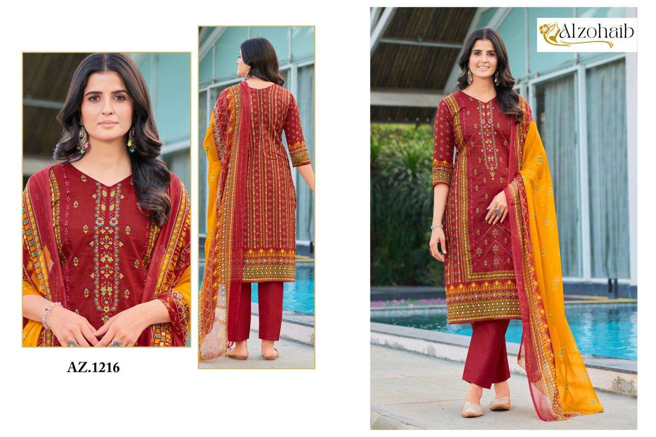 Alzohaib sapphire vol 1 Wholesale dress materials suppliers
