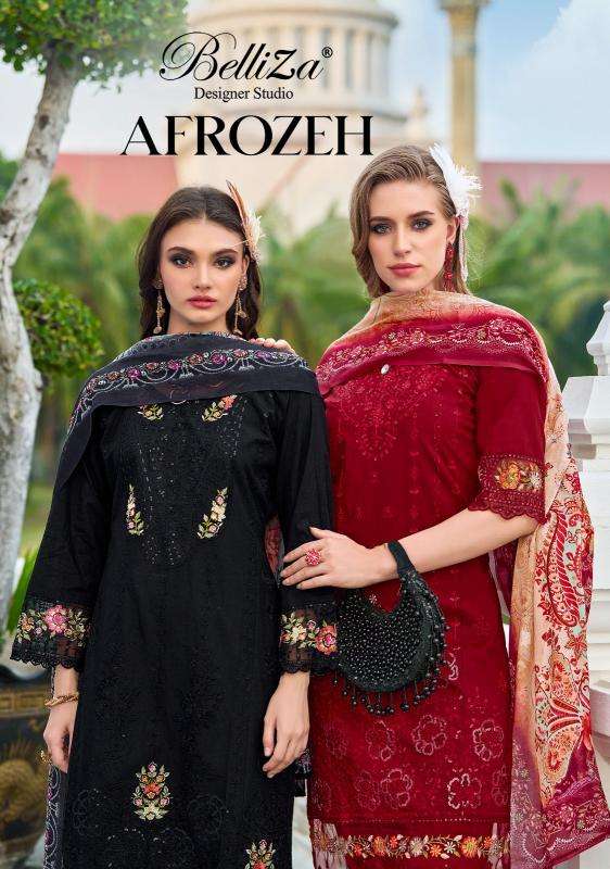 Belliza designer studio afrozeh Designer dress materials
