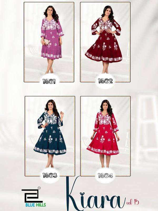 Blue hills Kiara Vol 15 kurti manufacturer in surat