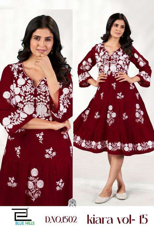 Blue hills Kiara Vol 15 kurti manufacturer in surat