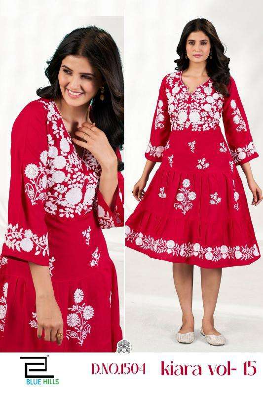 Blue hills Kiara Vol 15 kurti manufacturer in surat