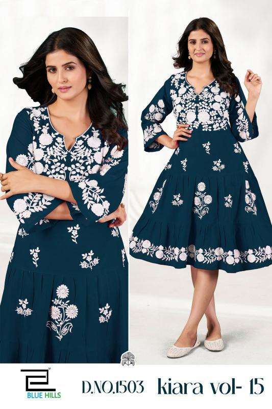Blue hills Kiara Vol 15 kurti manufacturer in surat
