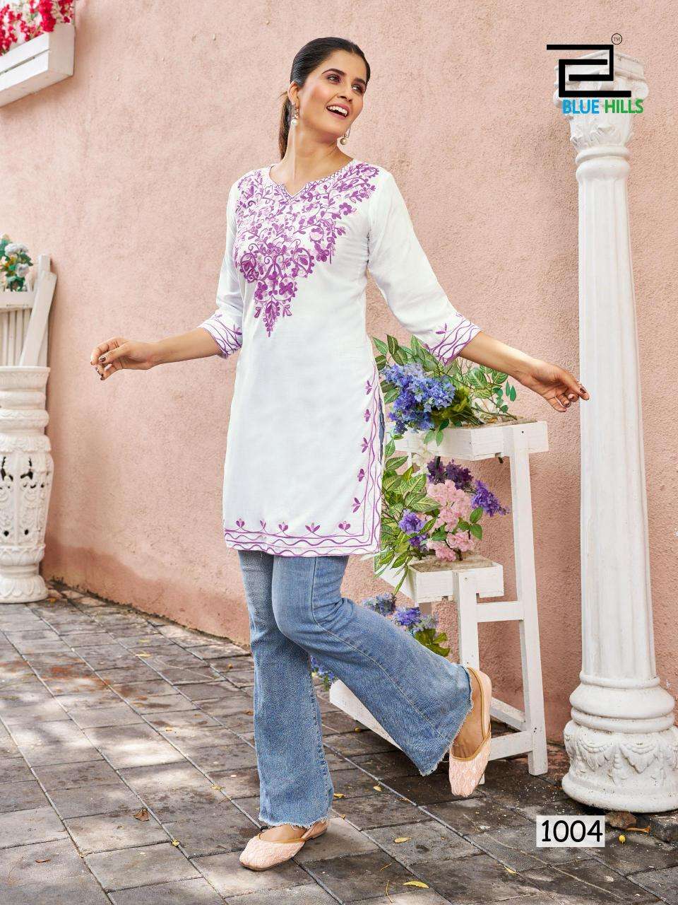 Blue Hills presents gulmarg kurti fabric manufacturer in surat